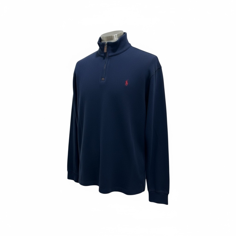 Ralph Lauren Navy Zip-Up Sweater - Picture 7 of 7